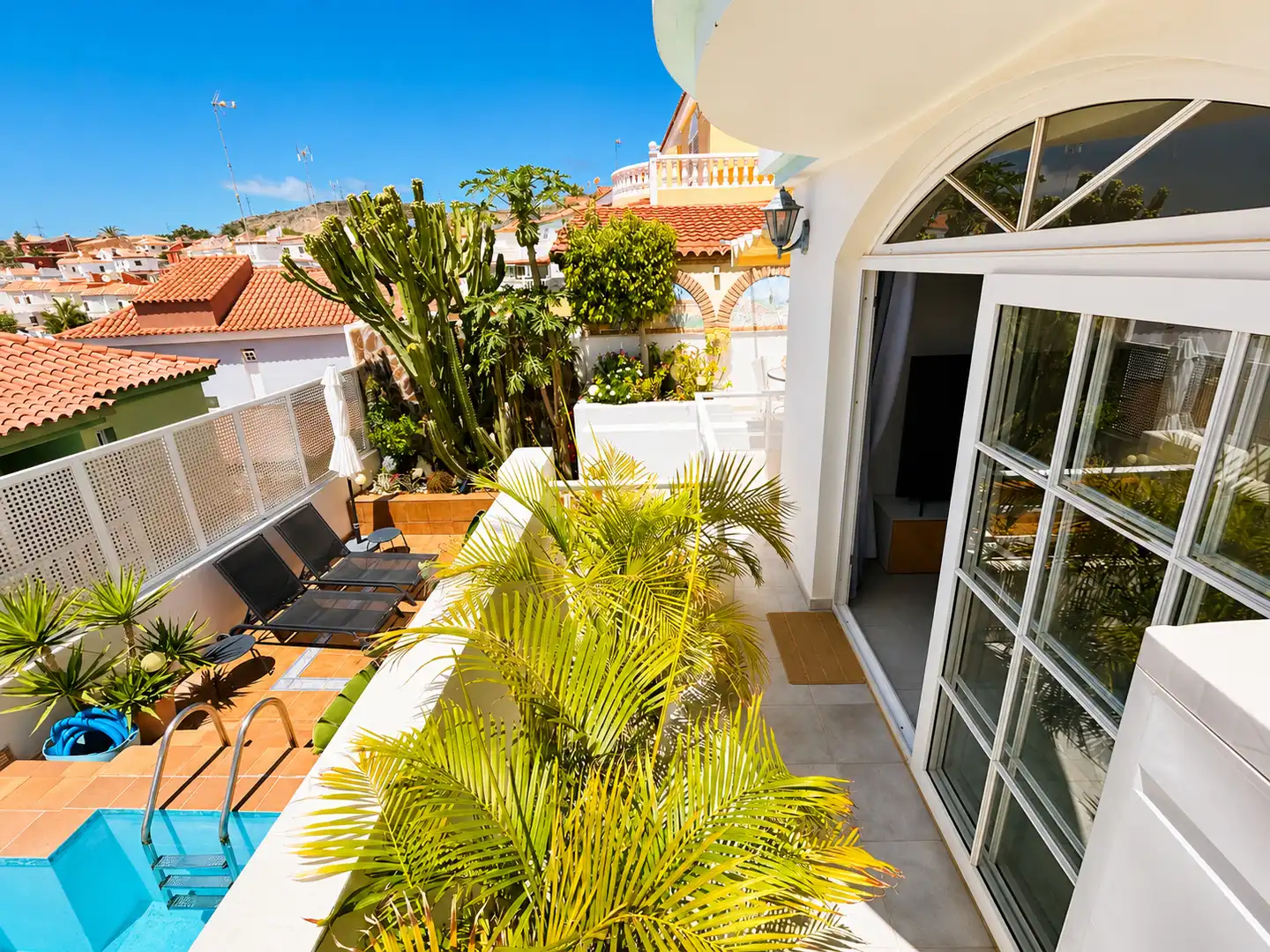 Terrassa de Casa o xalet en venda en San Bartolomé de Tirajana amb Aire condicionat, Jardí privat i Terrassa