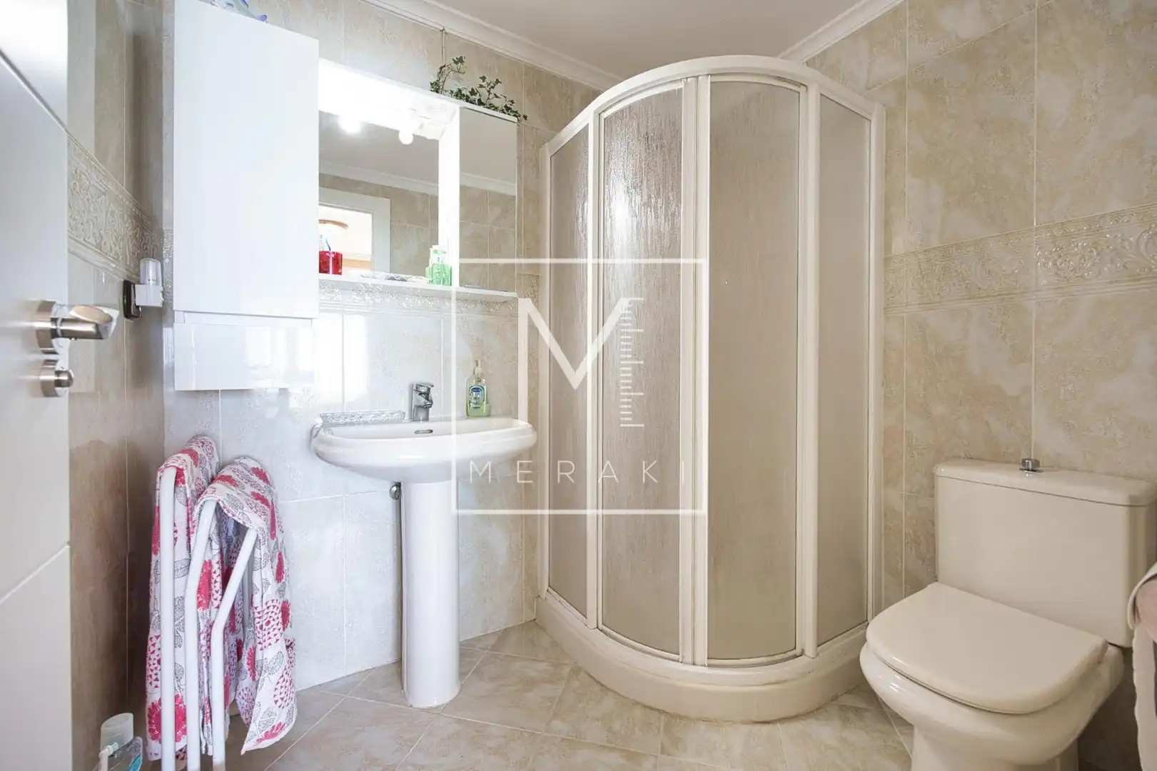 Baño de Apartamento en venta en Calpe / Calp con Aire acondicionado, Jardín privado y Terraza