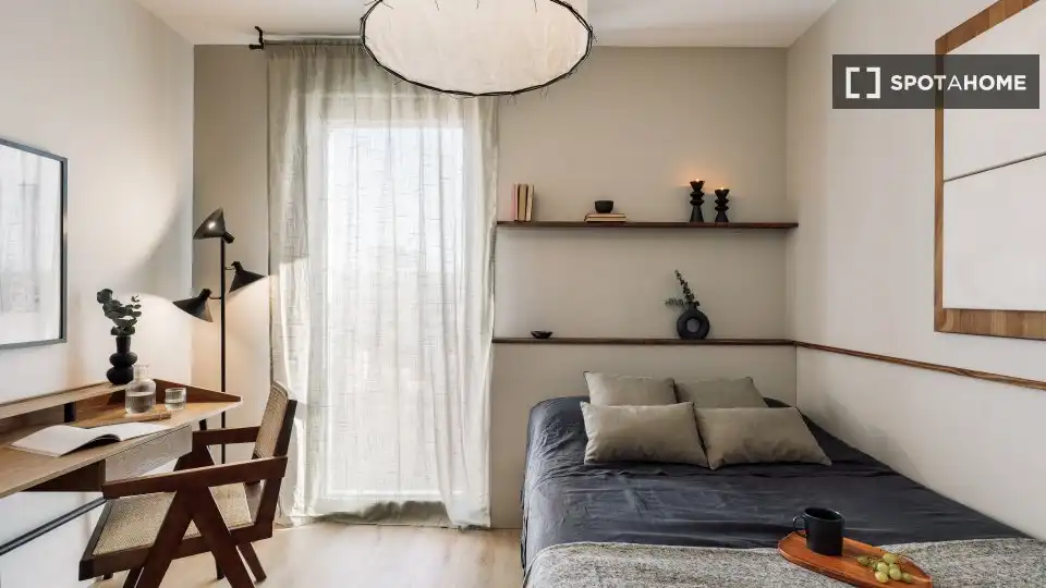 Bedroom of Flat for rent in Barcelona  with Air Conditioner, Heating and Furnished