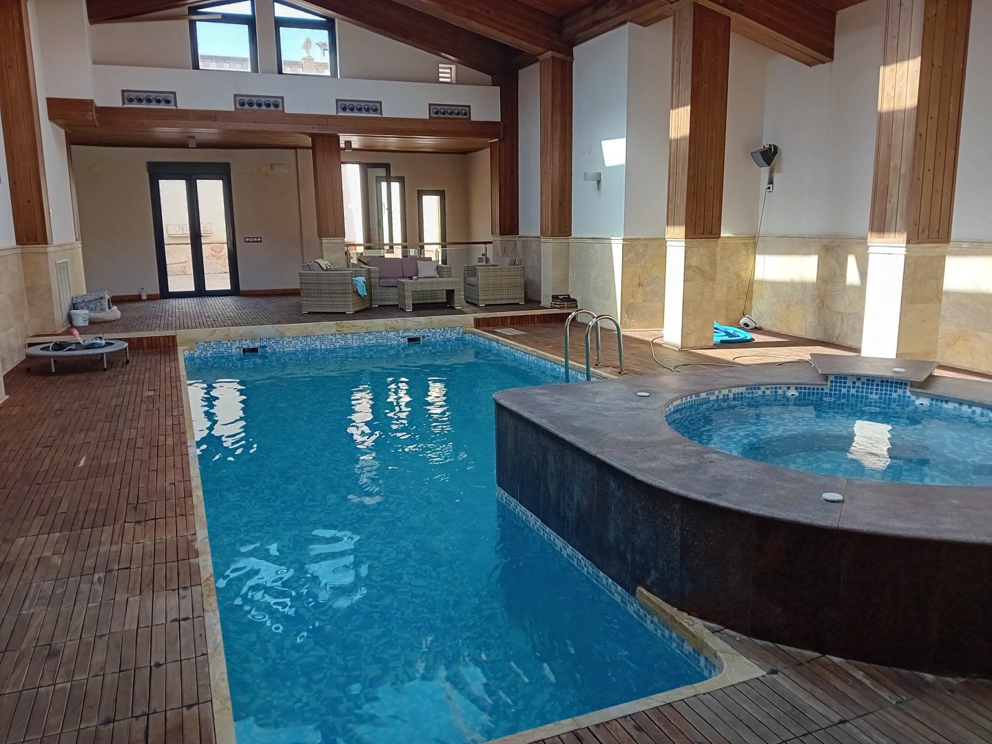 Swimming pool of House or chalet for sale in Almagro  with Air Conditioner, Heating and Terrace