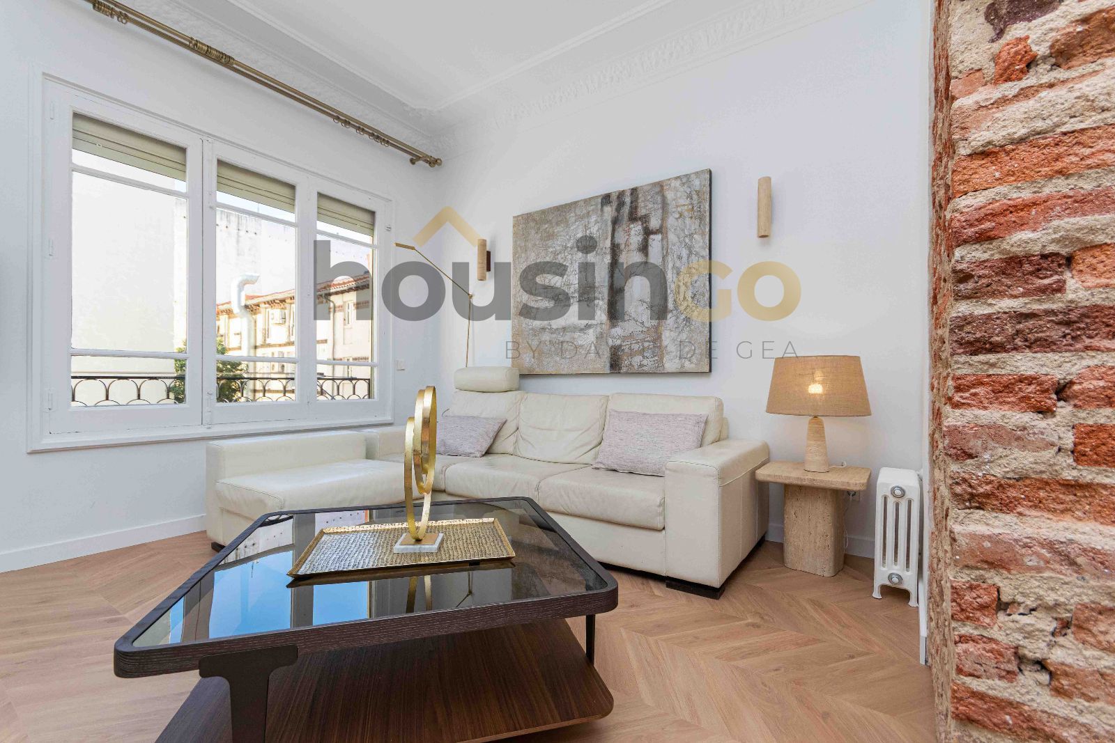 Living room of Flat for rent in  Madrid Capital  with Air Conditioner, Heating and Terrace