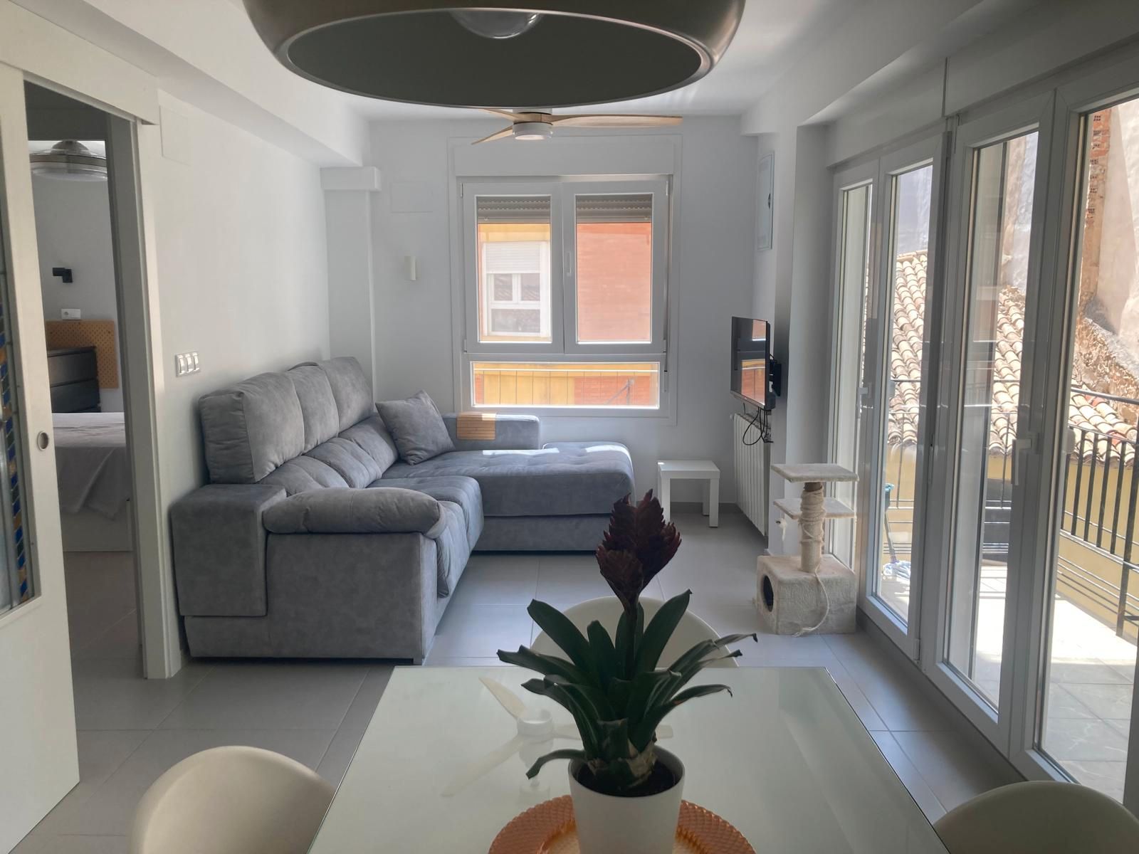 Sala de estar de Piso de alquiler en Villena con Calefacción, Amueblado y Lavadora