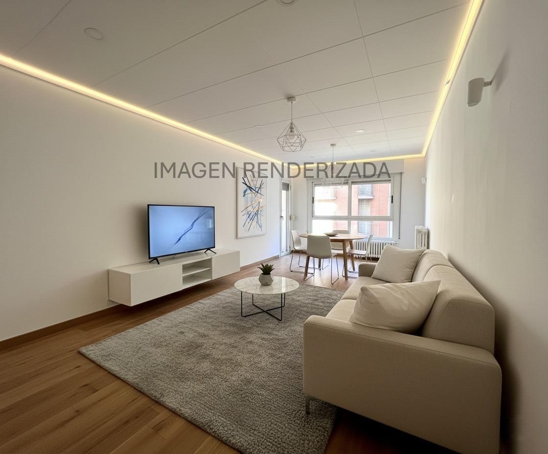 Sala d'estar de Pis en venda en Terrassa amb Parquet i Balcó