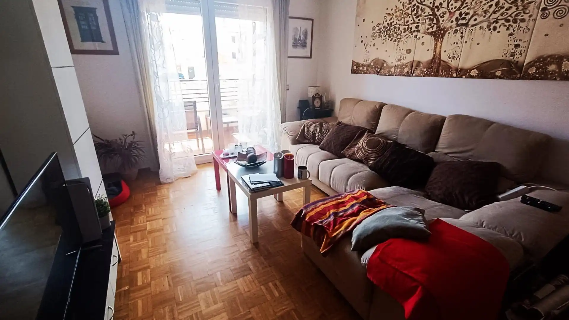 Wohnzimmer von Wohnung zum Verkauf in Zamora Capital  mit Heizung, Parkett und Terrasse