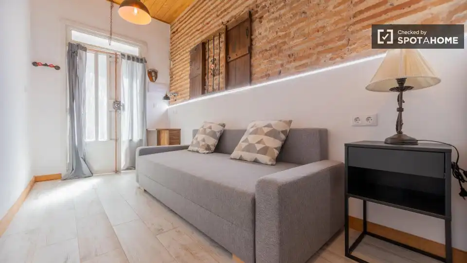 Sala de estar de Piso de alquiler en Valencia con Aire acondicionado, Calefacción y Amueblado