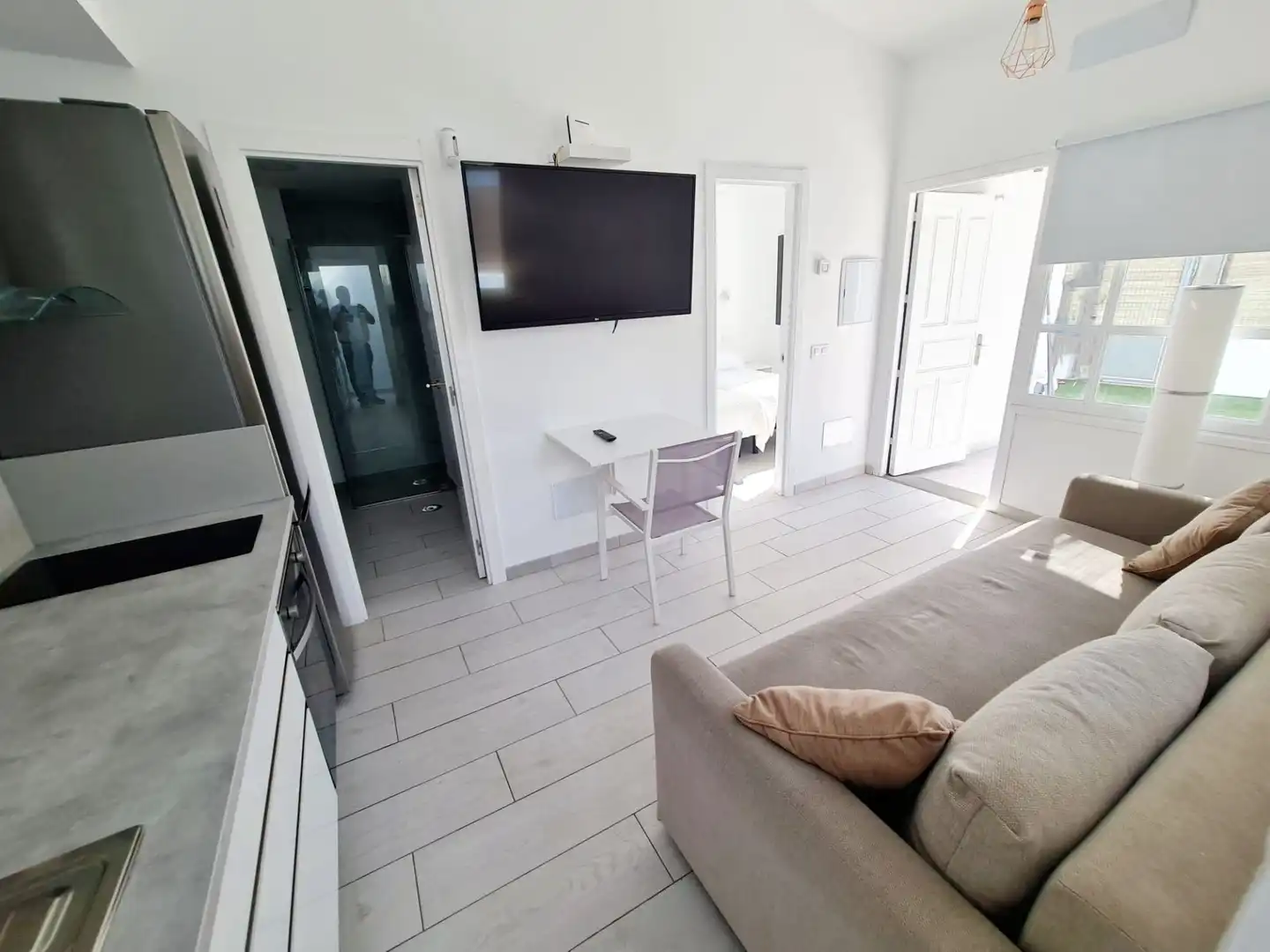 Sala d'estar de Casa o xalet de lloguer en San Bartolomé de Tirajana amb Aire condicionat, Jardí privat i Terrassa