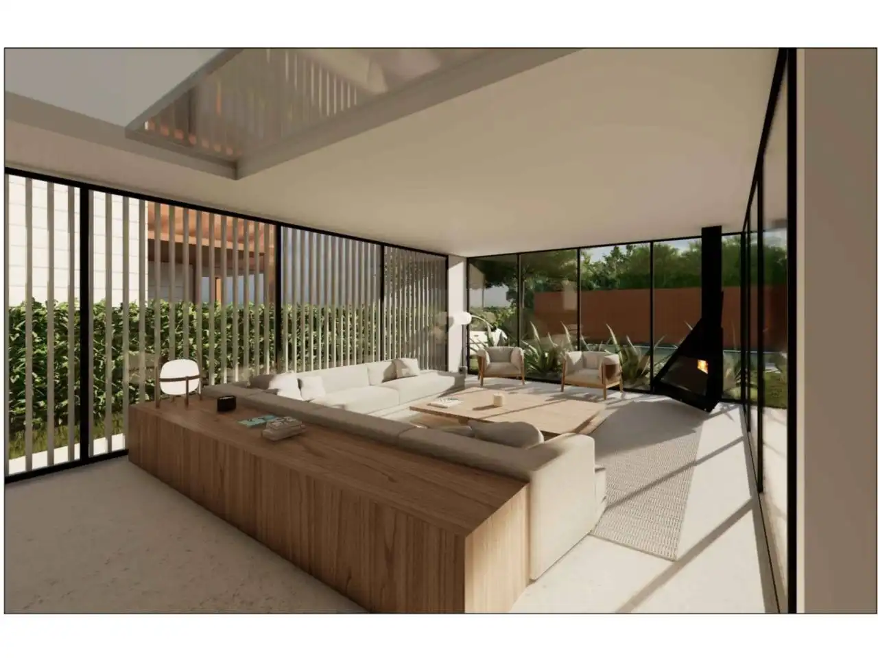 Sala de estar de Casa o chalet en venta en Sant Cugat del Vallès con Aire acondicionado, Calefacción y Jardín privado