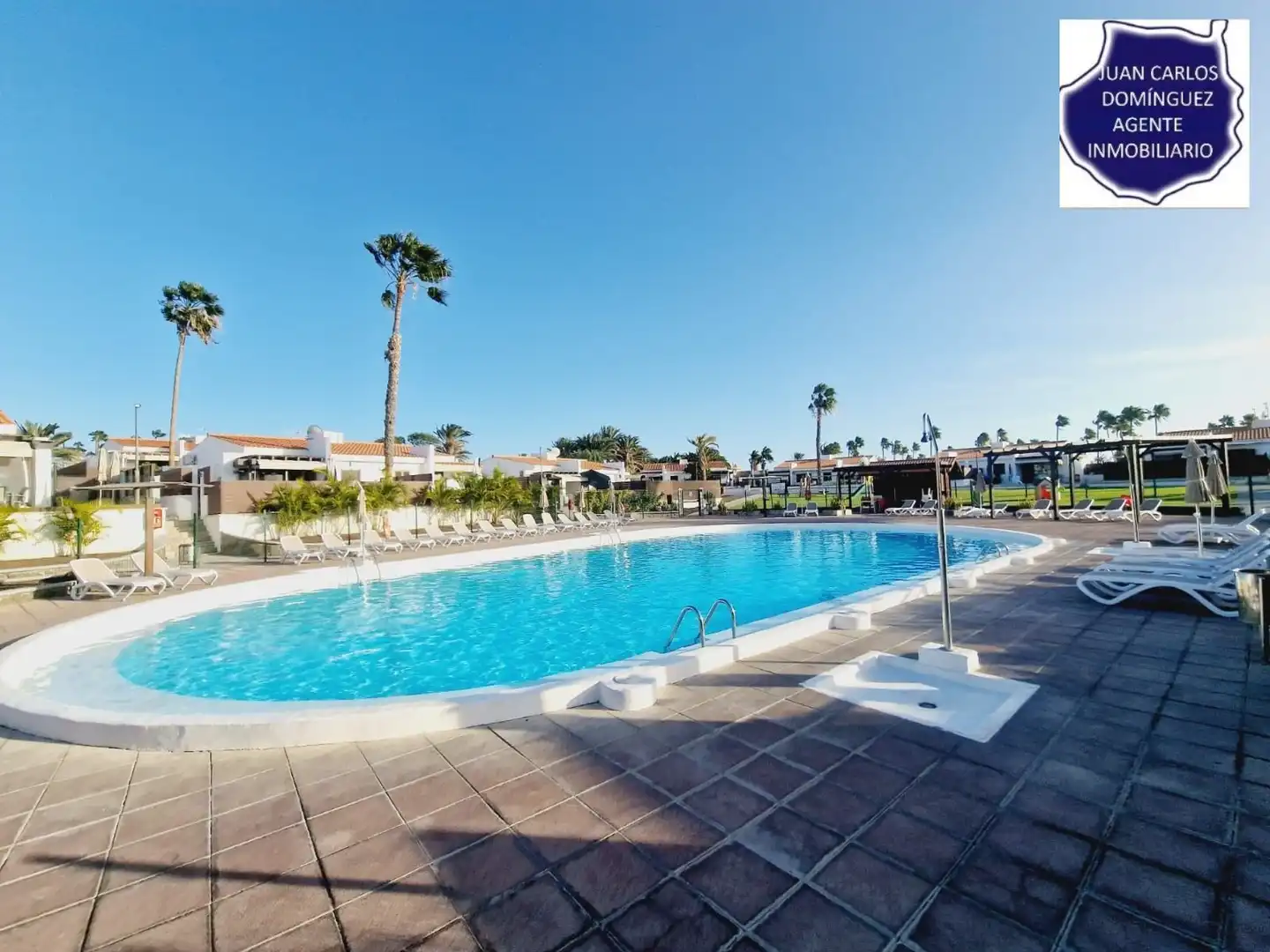 Schwimmbecken von Haus oder Chalet zur Miete in San Bartolomé de Tirajana mit Privatgarten, Terrasse und Möbliert