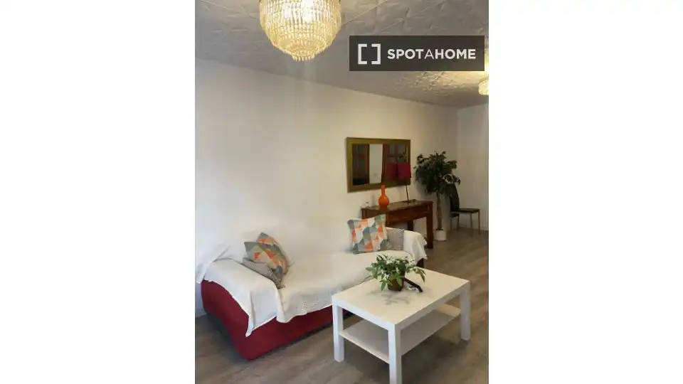 Bedroom of Flat for share in  Palma de Mallorca  with Air Conditioner, Terrace and Furnished