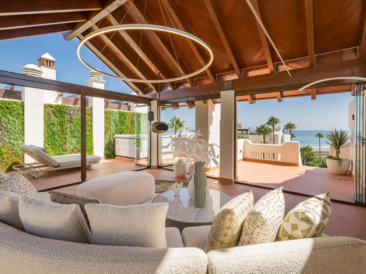 Terrace of Duplexes for sale in Estepona  with Air Conditioner, Heating and Terrace