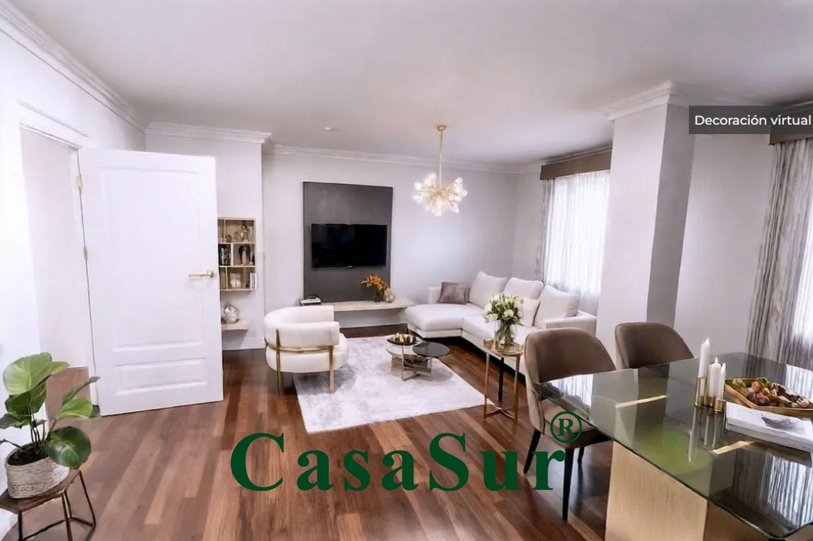 Living room of Flat for sale in Valladolid Capital  with Heating, Parquet flooring and Terrace