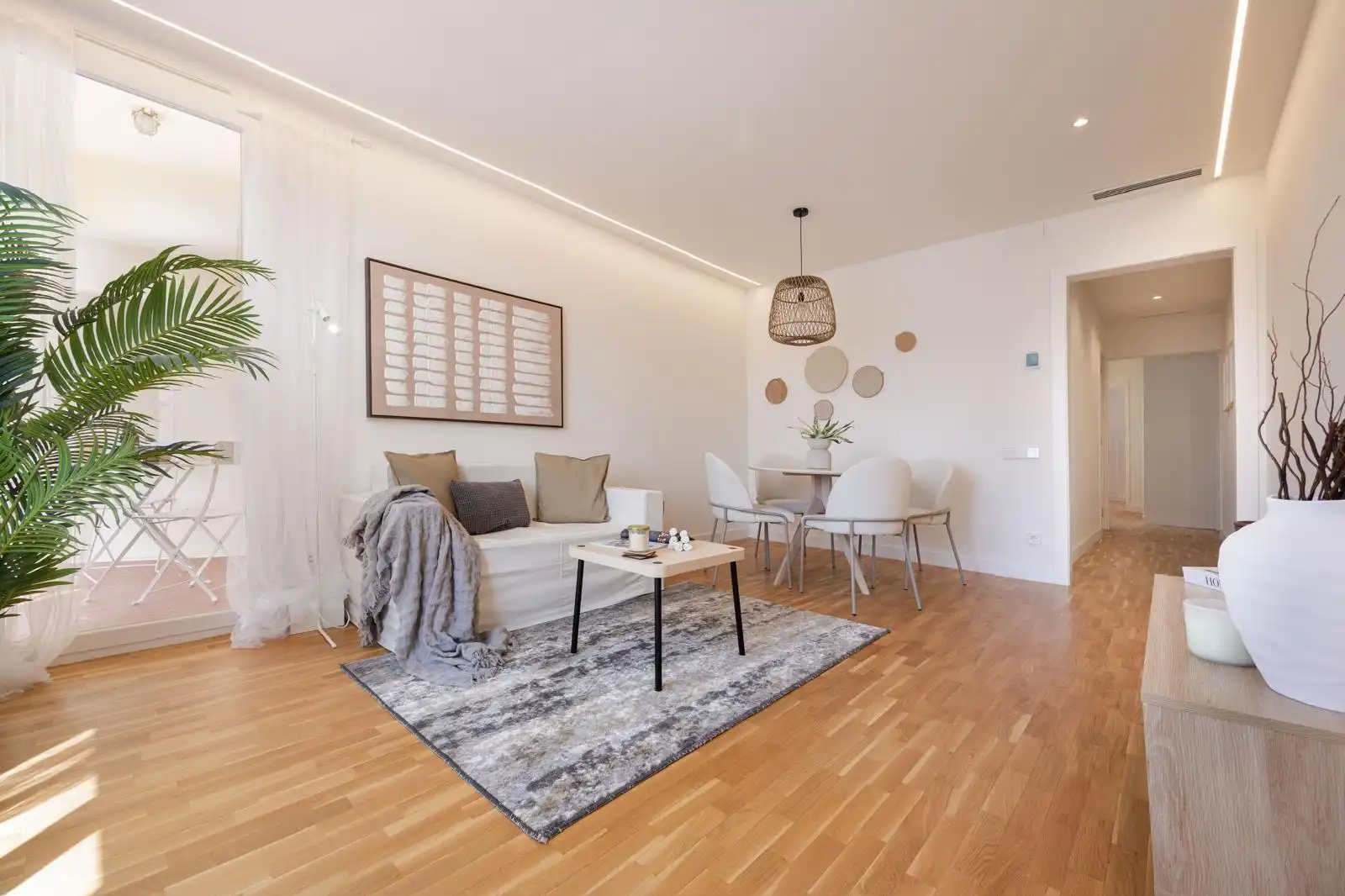 Sala d'estar de Pis en venda en Barcelona amb Aire condicionat, Calefacció i Parquet