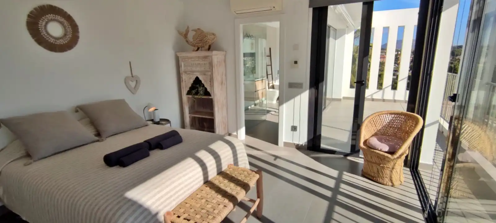 Dormitori de Casa o xalet de lloguer en Benissa amb Aire condicionat, Calefacció i Jardí privat