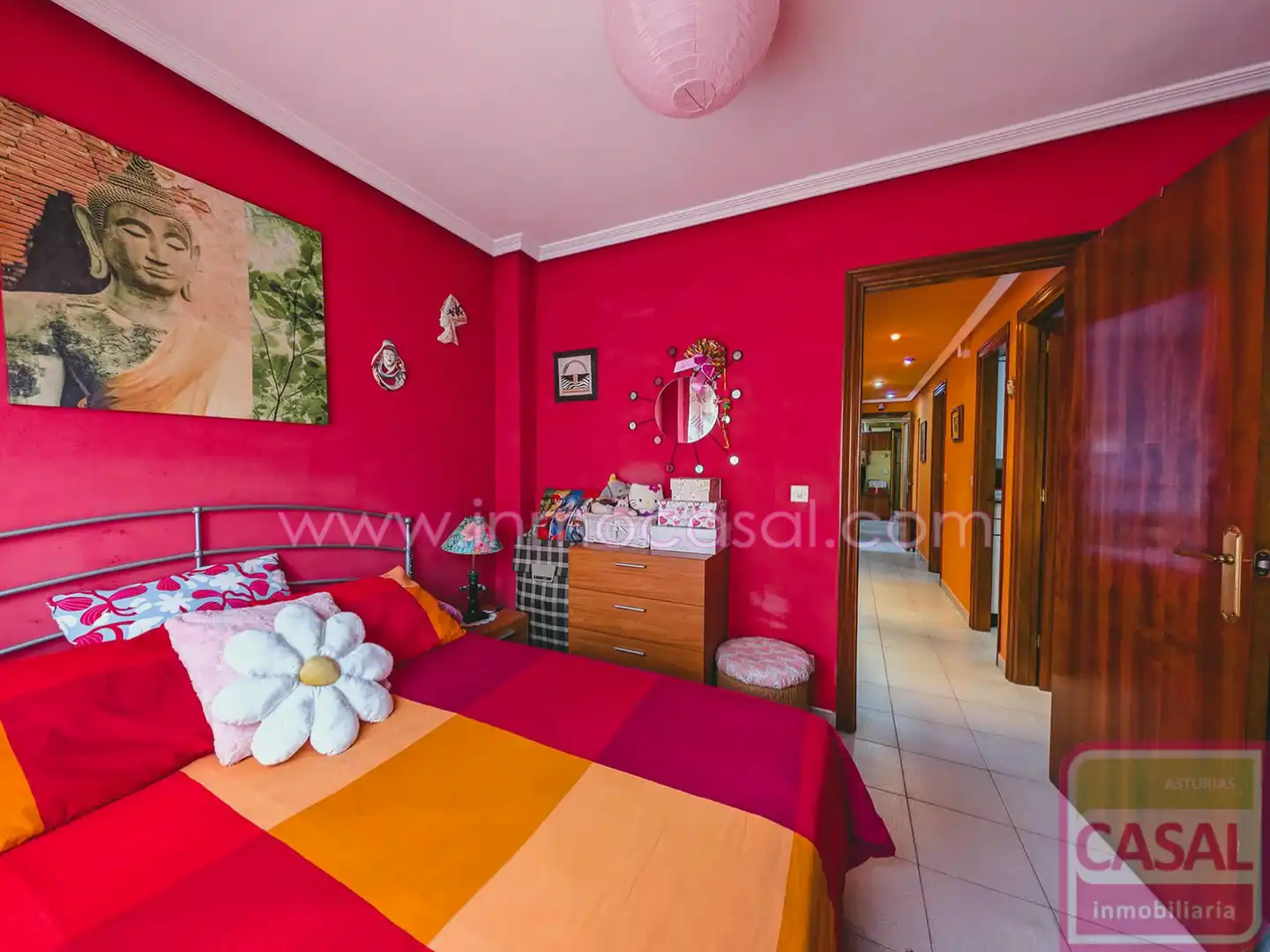 Bedroom of Flat for sale in Langreo  with Heating, Storage room and Furnished