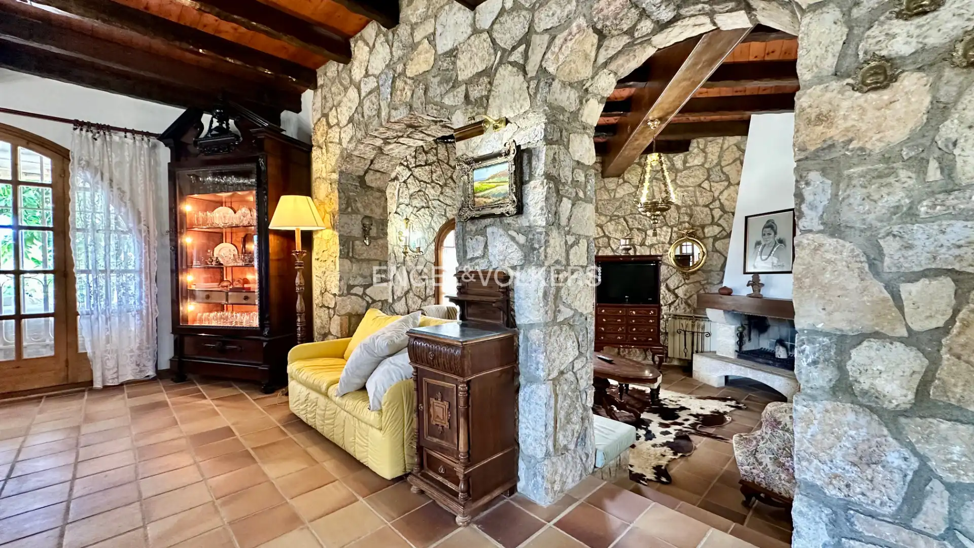 Wohnzimmer von Haus oder Chalet zum Verkauf in Mont-roig del Camp mit Klimaanlage, Heizung und Privatgarten