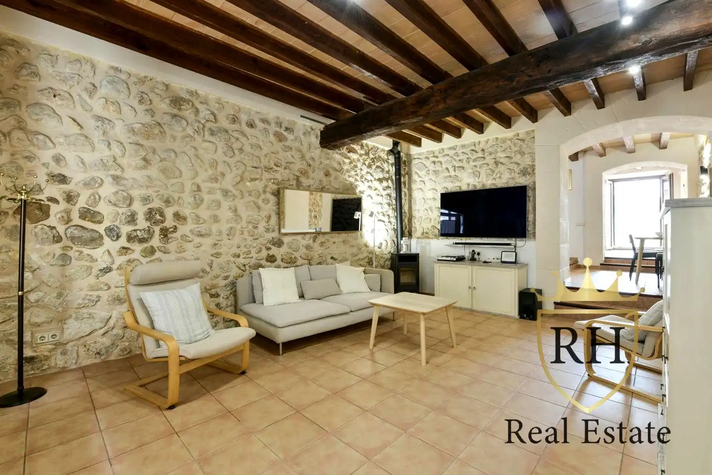 Living room of Houses for sale in Campanet  with Air Conditioner, Heating and Terrace