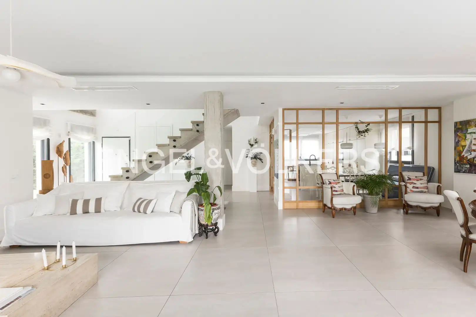 Sala d'estar de Casa o xalet de lloguer en Madrid amb Aire condicionat, Calefacció i Jardí privat