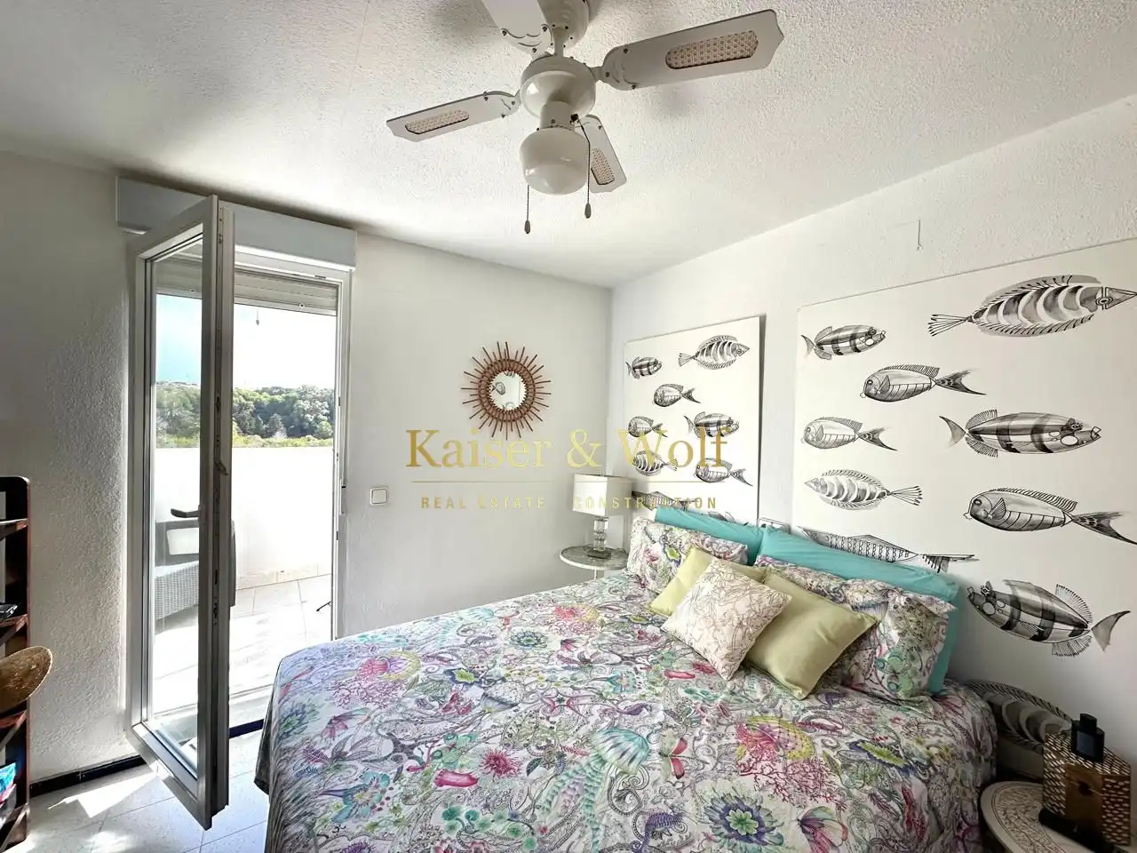 Dormitori de Casa o xalet en venda en Santa Pola amb Aire condicionat, Terrassa i Piscina comunitària