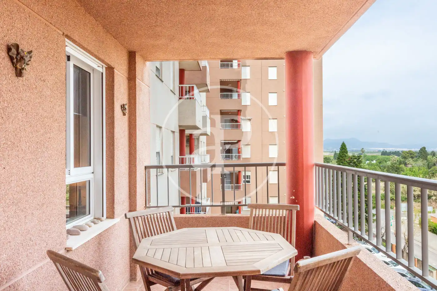 Balcony of Flat for rent in Canet d'En Berenguer  with Air Conditioner, Heating and Private garden