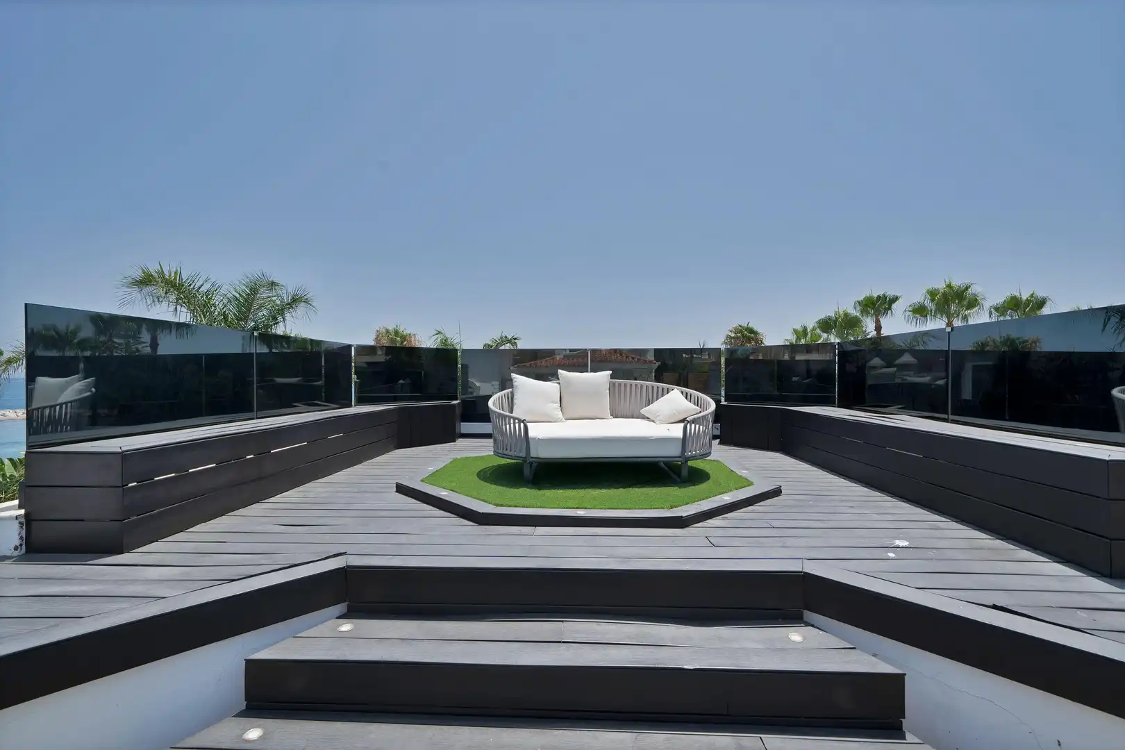 Terrasse von Haus oder Chalet zur Miete in Marbella mit Heizung, Privatgarten und Terrasse