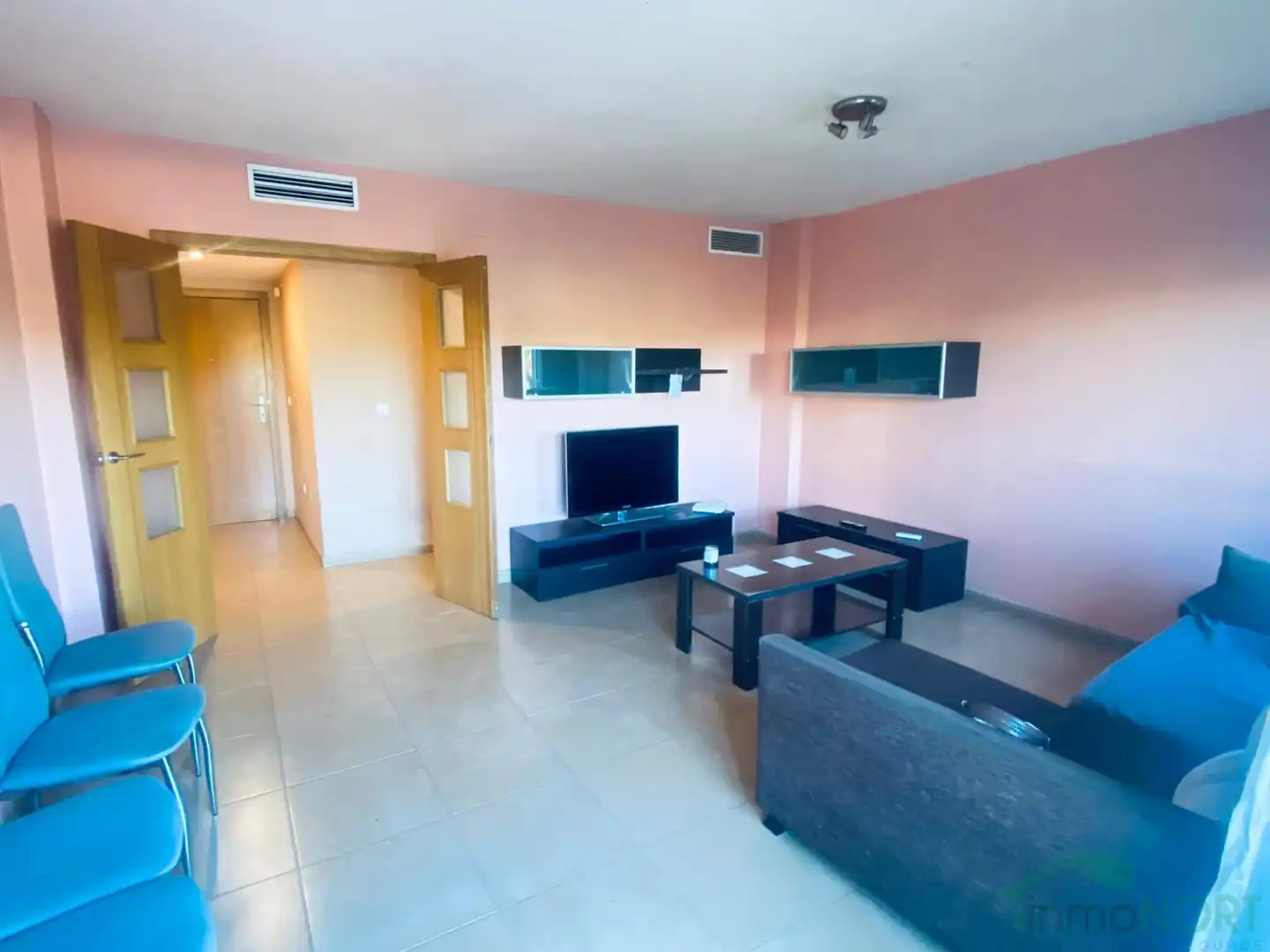 Sala de estar de Piso en venta en Cartagena con Aire acondicionado, Calefacción y Amueblado