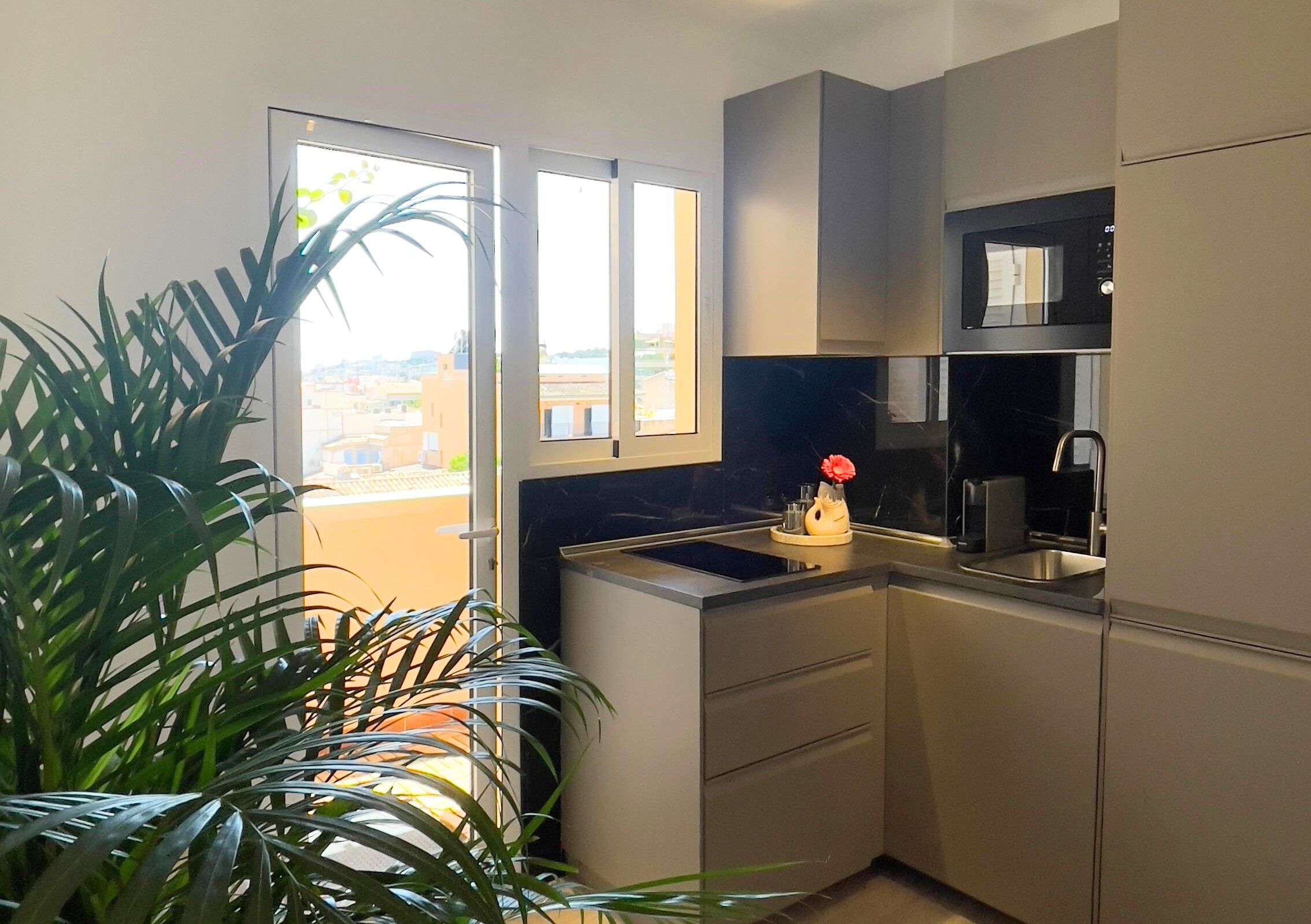 Kitchen of Apartment to rent in  Palma de Mallorca  with Air Conditioner and Furnished