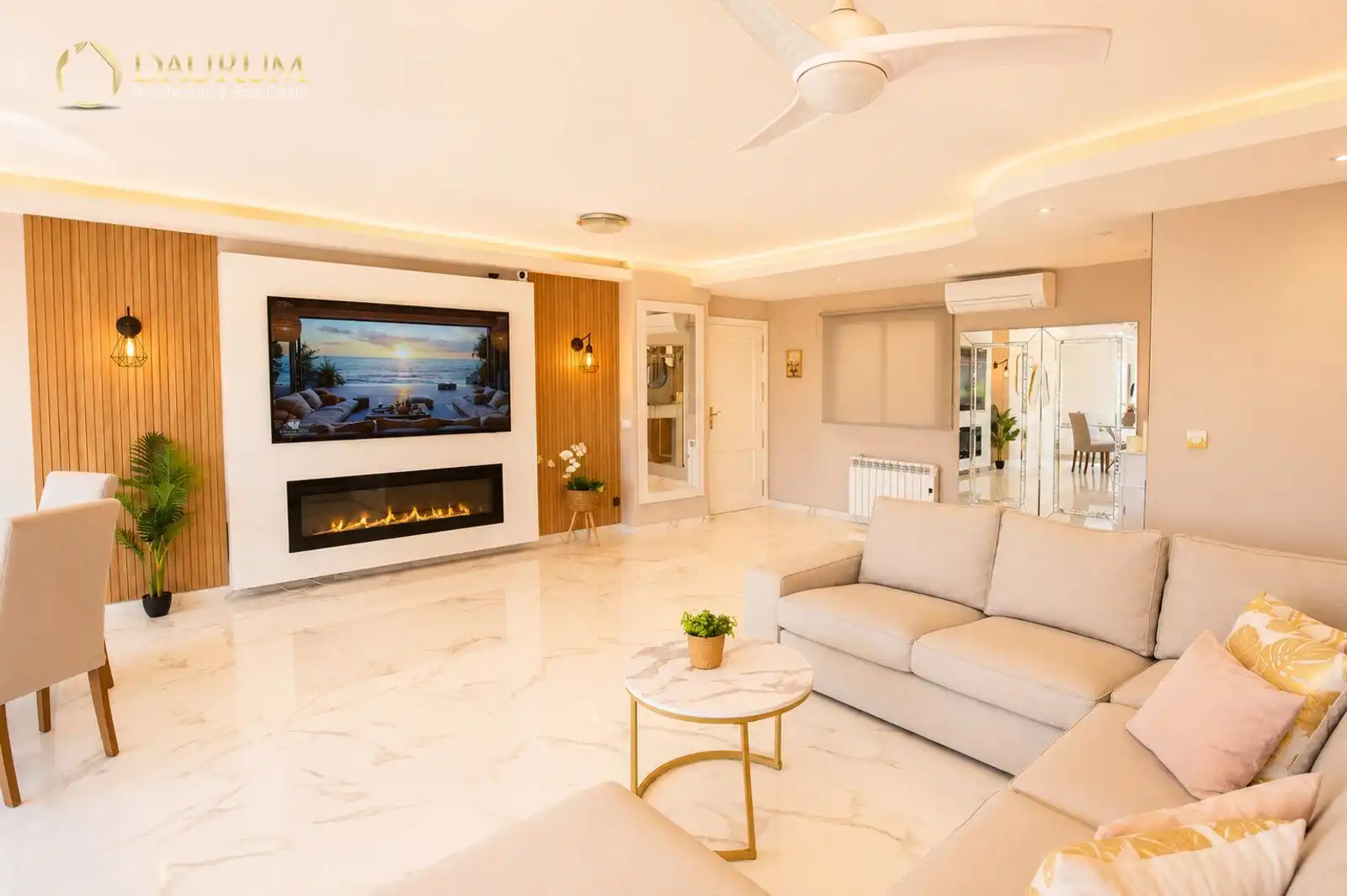 Sala de estar de Piso en venta en Mutxamel con Aire acondicionado, Calefacción y Terraza