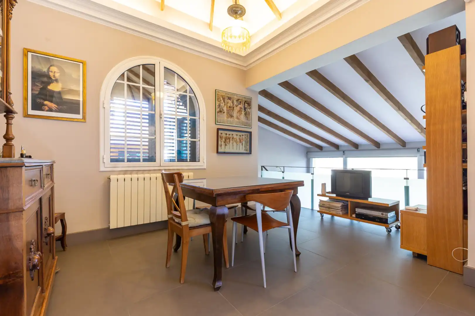 Dining room of Houses for sale in Sant Cugat del Vallès  with Air Conditioner, Heating and Terrace