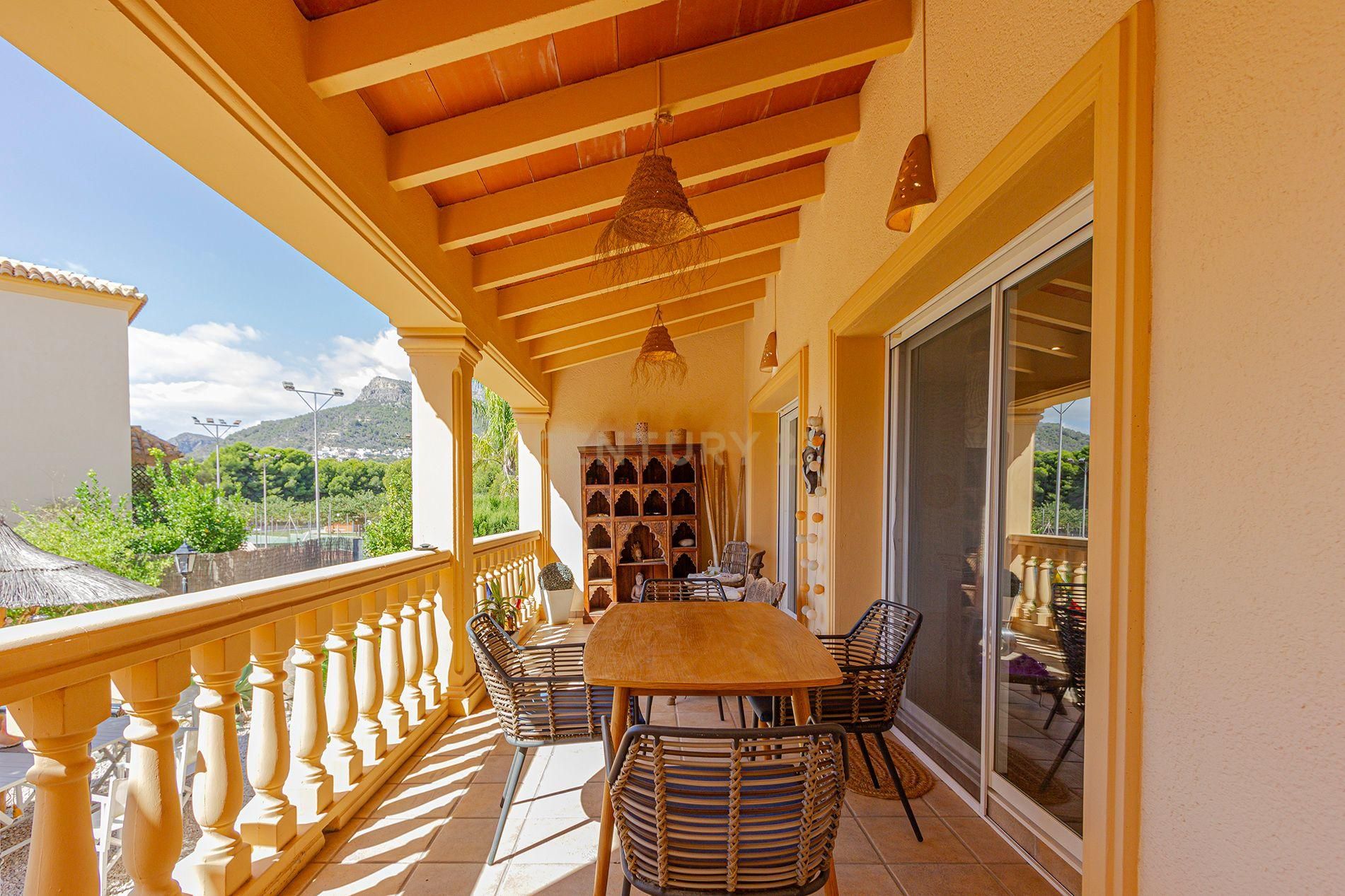 Terraza de Casa o chalet de alquiler en Calpe / Calp con Aire acondicionado, Trastero y Piscina