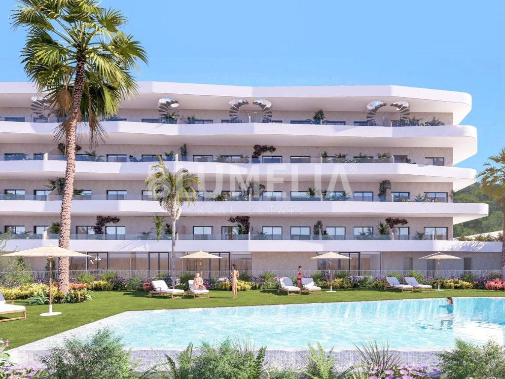 Vista exterior de Apartament en venda en La Nucia amb Aire condicionat, Calefacció i Jardí privat