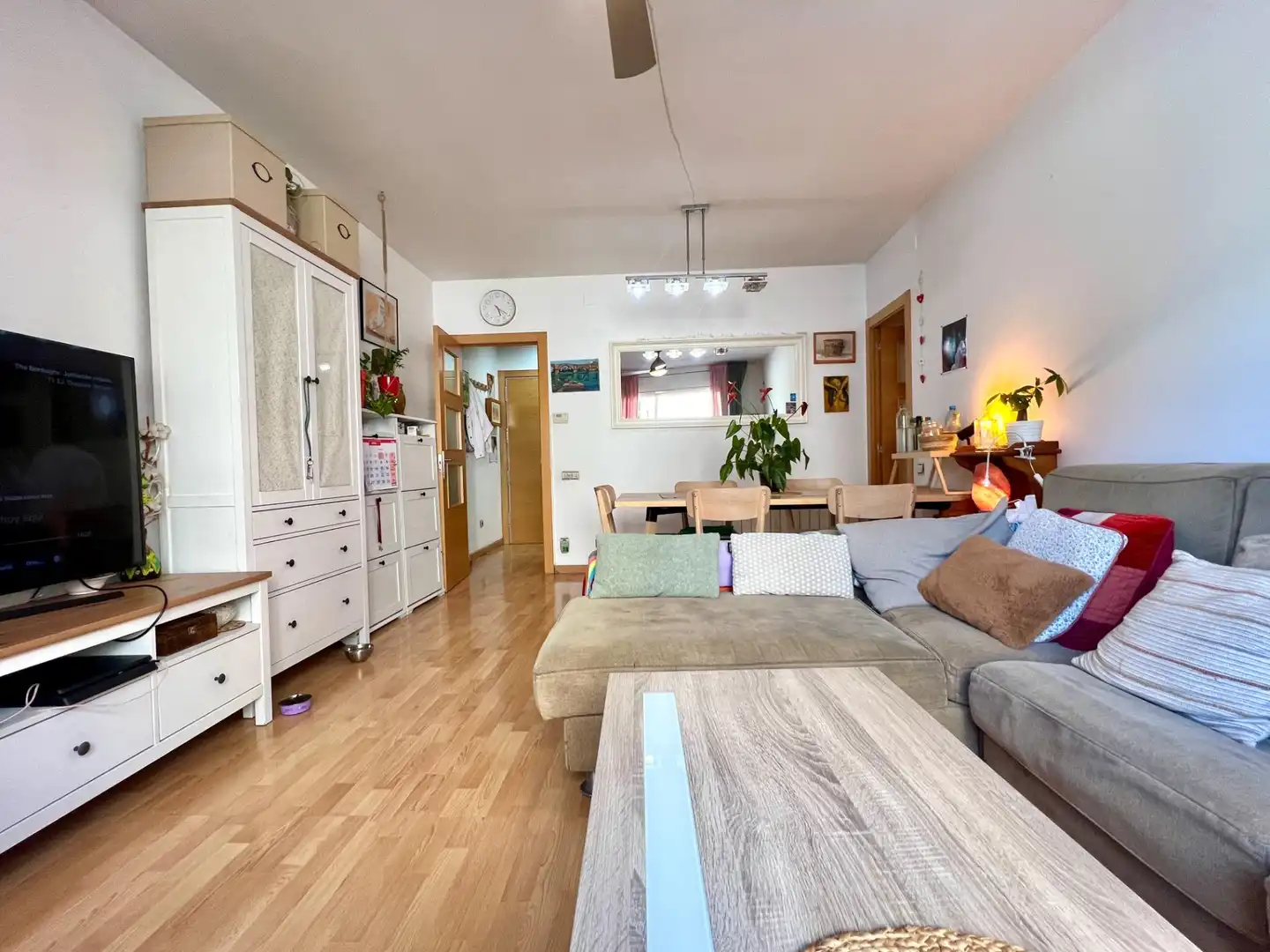 Wohnzimmer von Wohnung zum Verkauf in Granollers mit Heizung und Parkett