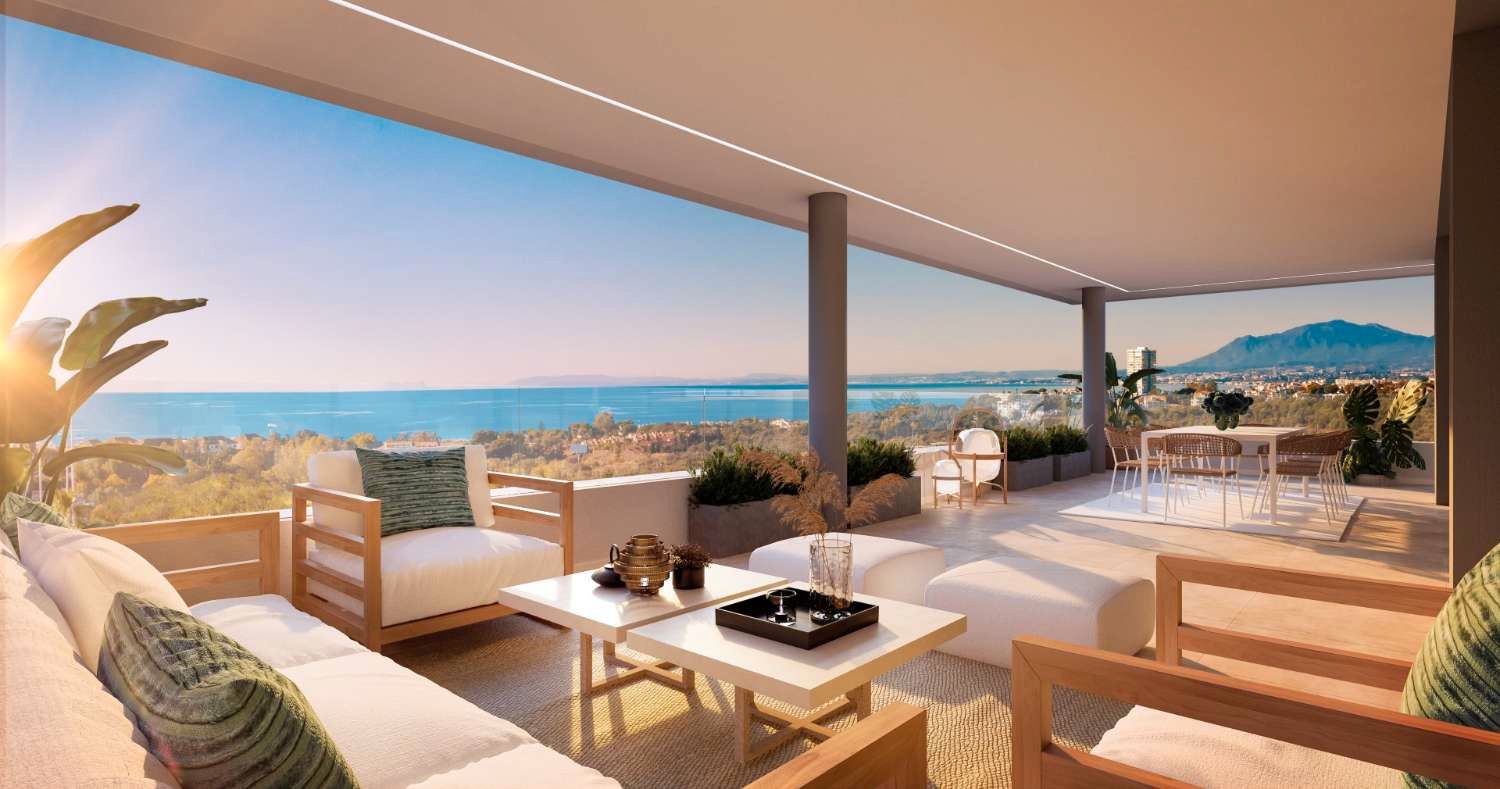 Terrace of Flat for sale in Marbella  with Air Conditioner, Terrace and Swimming Pool