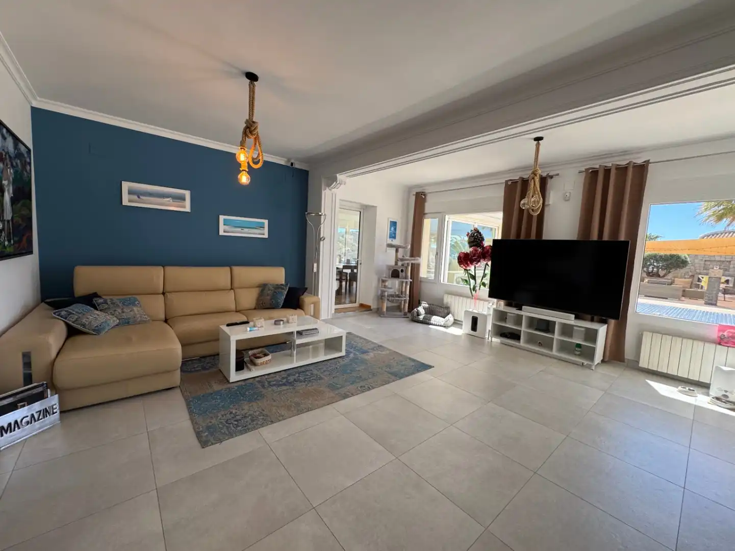 Living room of Houses for sale in Moraira  with Air Conditioner, Heating and Private garden