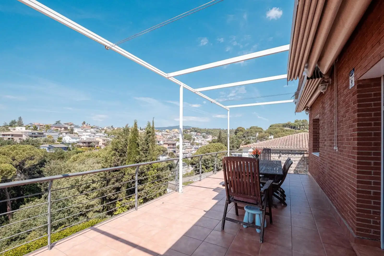 Terrassa de Casa o xalet en venda en Caldes de Montbui amb Calefacció, Jardí privat i Terrassa