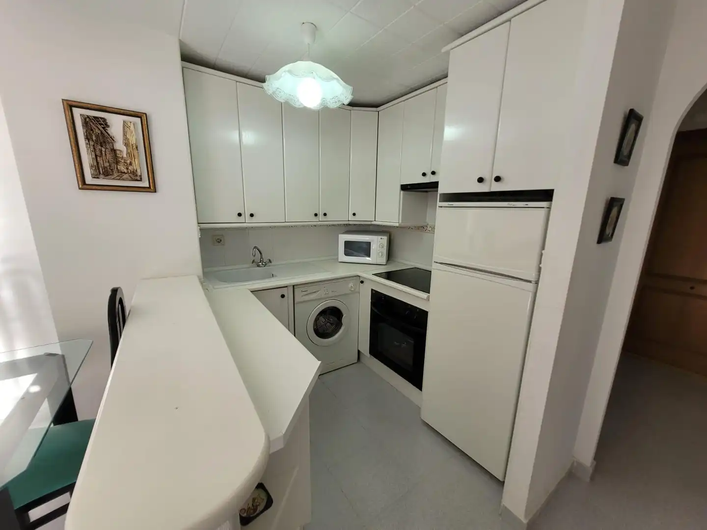 Küche von Wohnungen zur Miete in Alicante / Alacant mit Privatgarten, Möbliert und Balkon