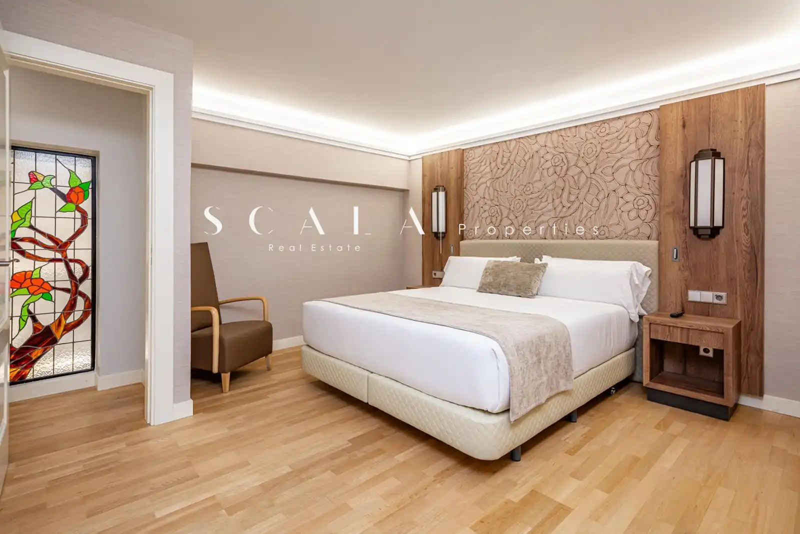 Schlafzimmer von Maisonette zur Miete in Madrid mit Klimaanlage, Heizung und Terrasse