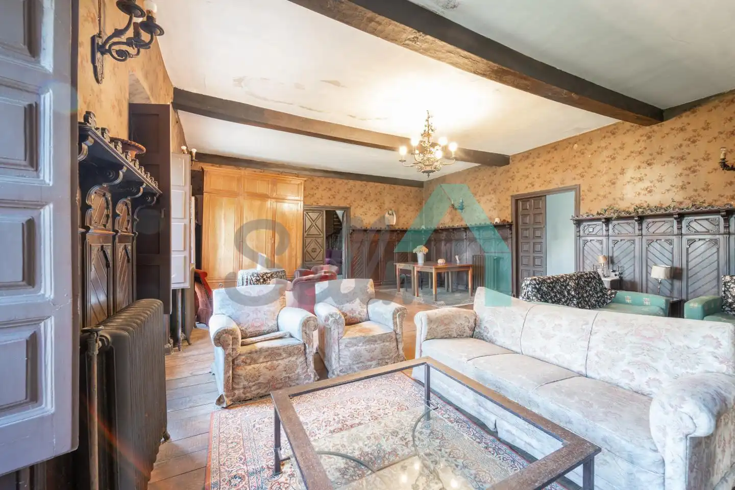 Sala de estar de Casa o chalet en venta en Oviedo  con Jardín privado y Balcón
