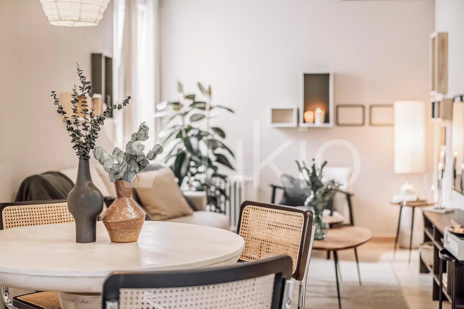 Sala d'estar de Apartament de lloguer en Madrid amb Aire condicionat, Calefacció i Moblat