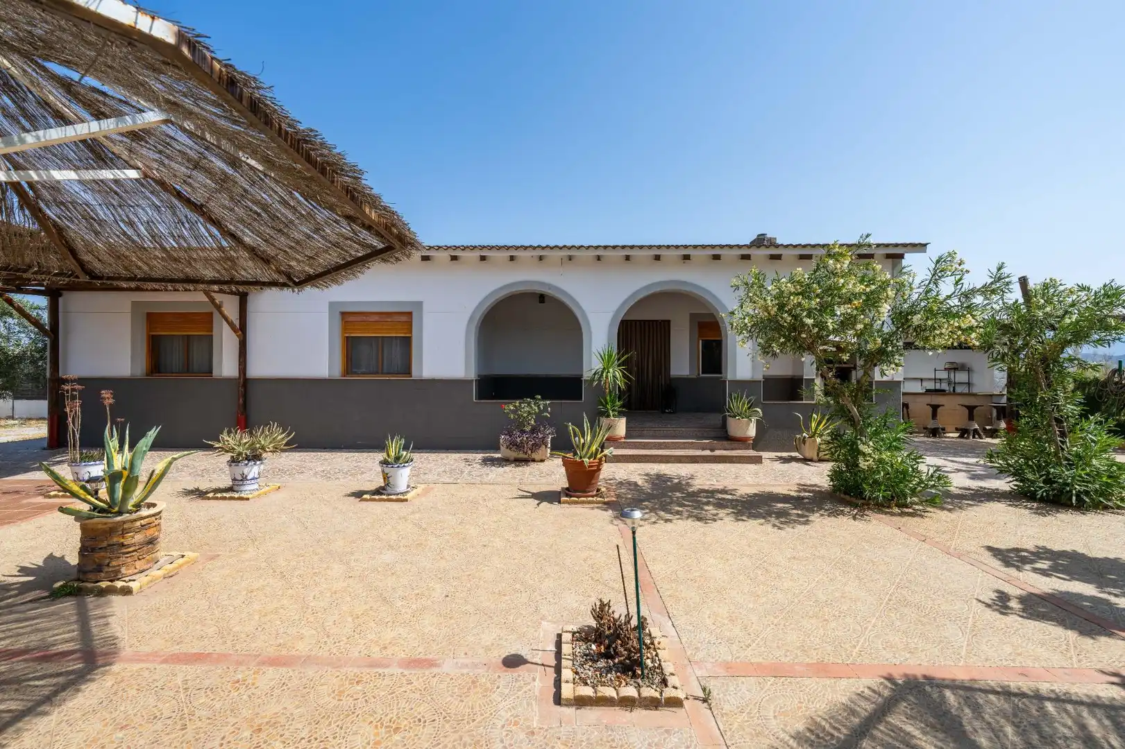 Vista exterior de Finca rústica en venta en Tabernas con Aire acondicionado, Jardín privado y Piscina