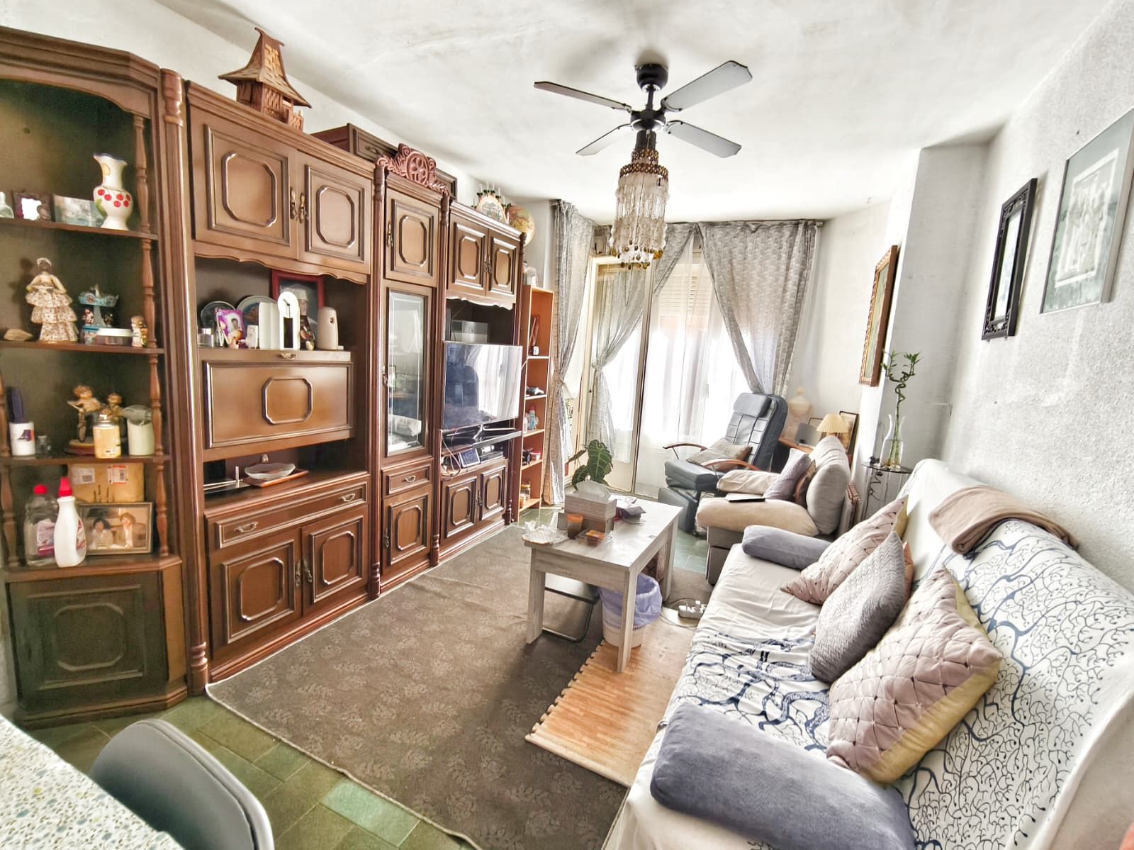 Living room of Flat for sale in Lloret de Mar  with Heating, Private garden and Balcony