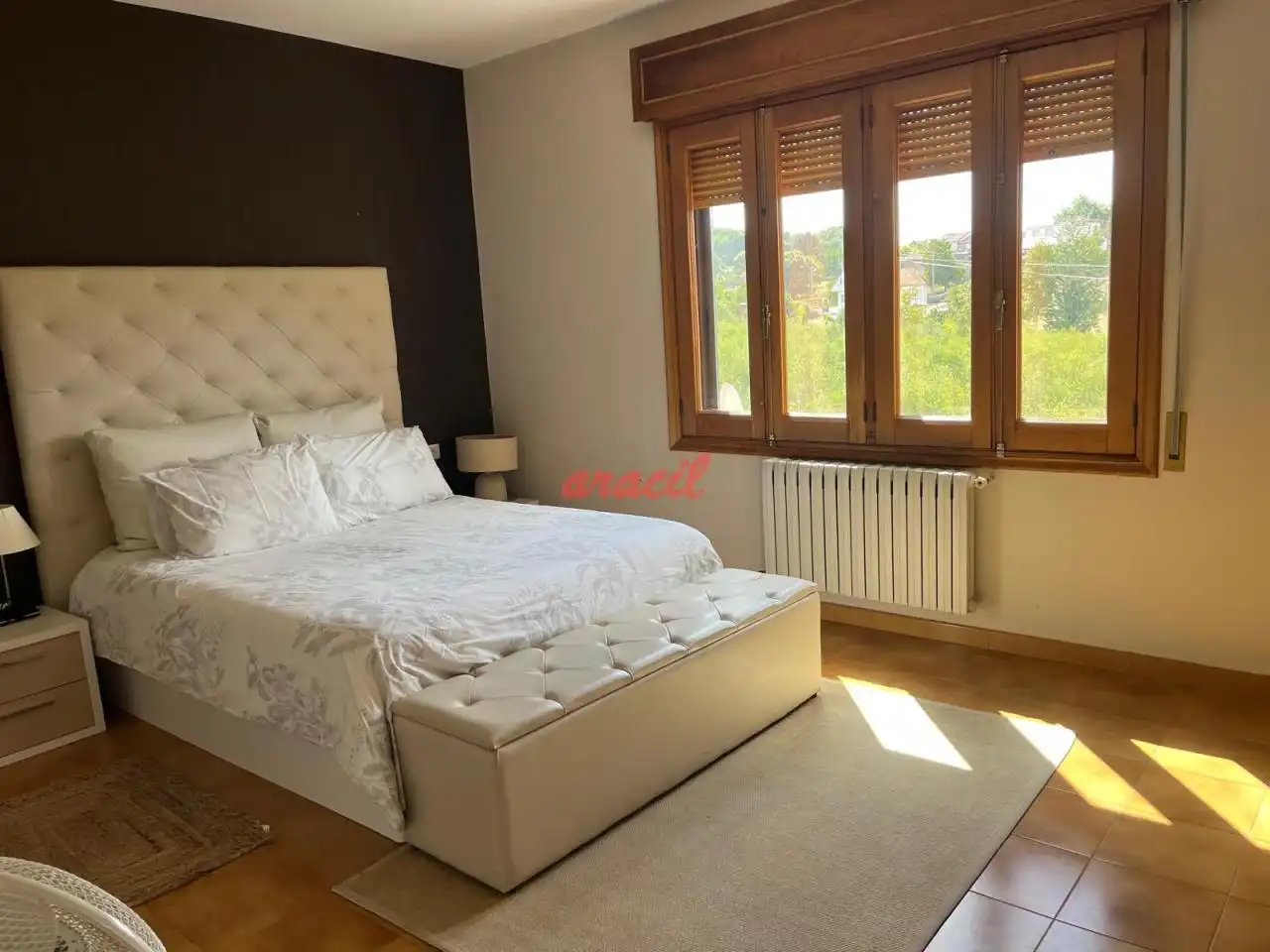 Dormitori de Casa o xalet de lloguer en Ourense Capital  amb Calefacció, Jardí privat i Terrassa