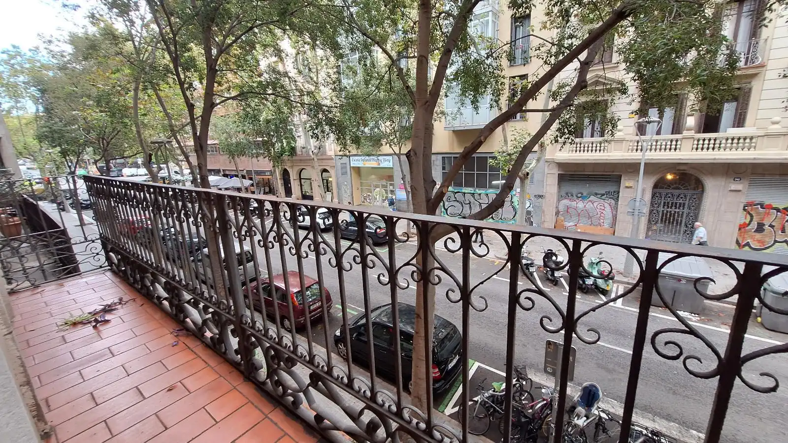 Terraza de Piso de alquiler en Eixample