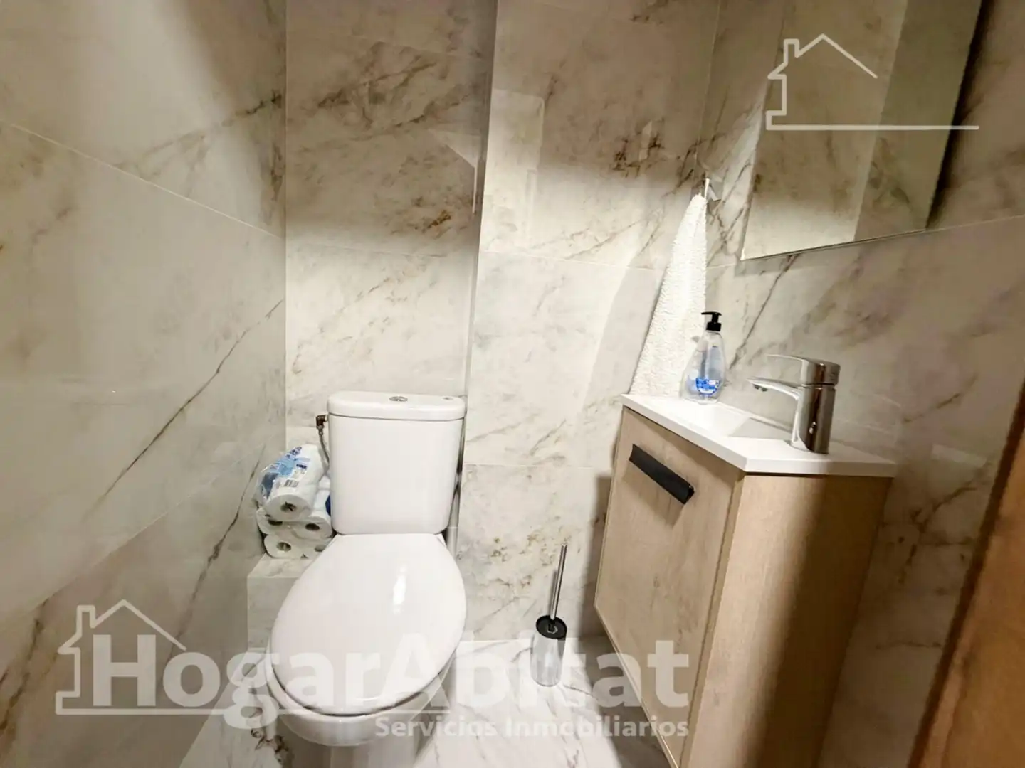 Bathroom of Flat for sale in Sagunto / Sagunt  with Air Conditioner and Parquet flooring