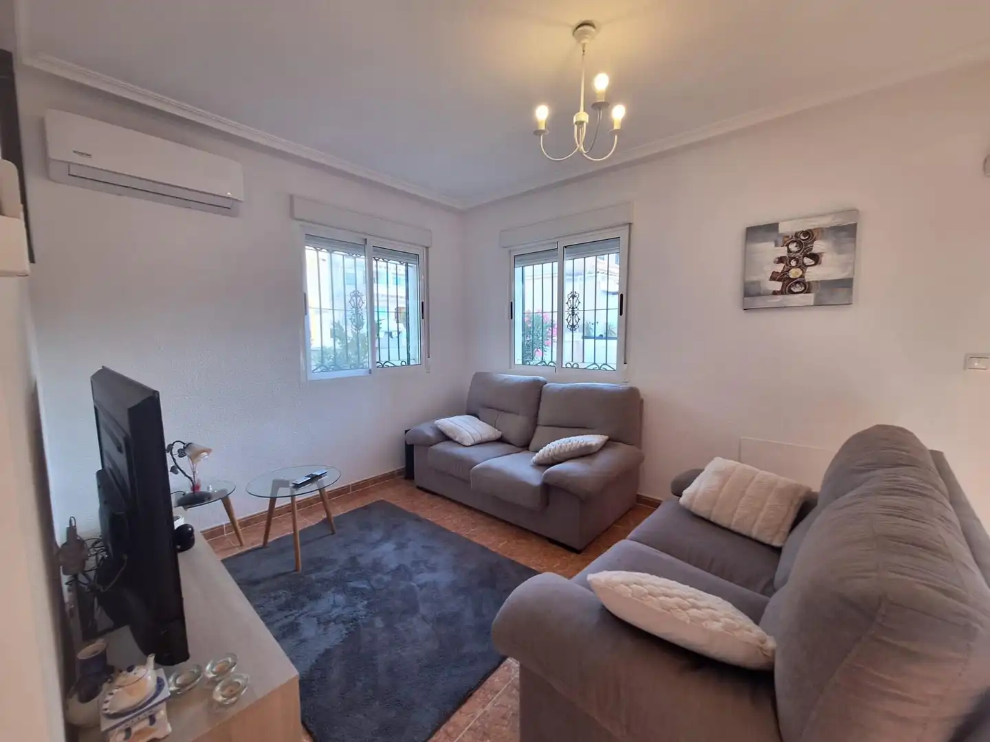 Living room of Detached homes for rent in Orihuela  with Air Conditioner, Heating and Private garden