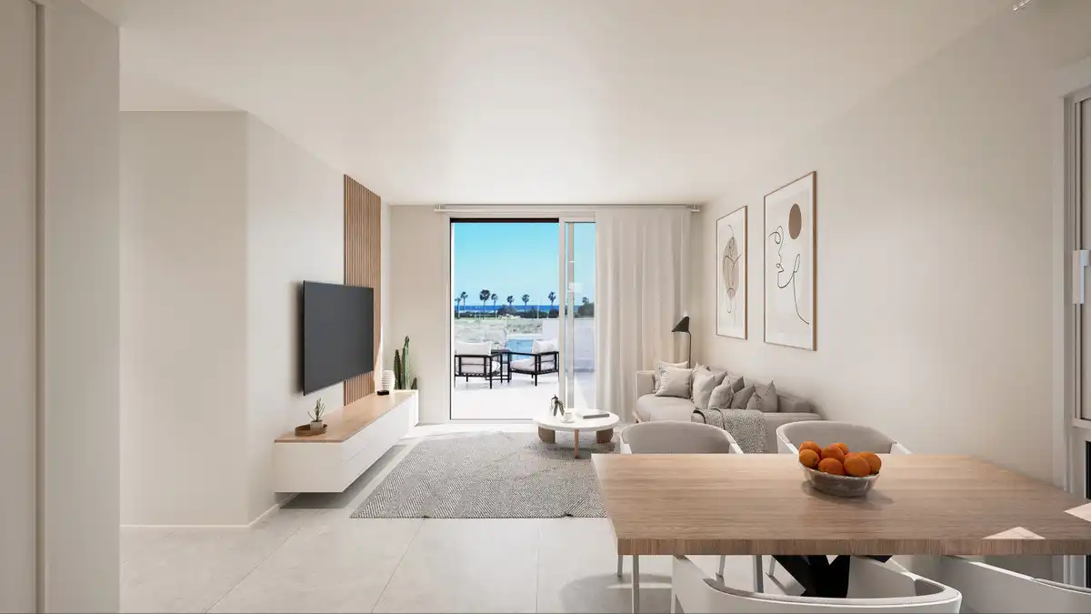 Sala de estar de Casa adosada en venta en Pilar de la Horadada