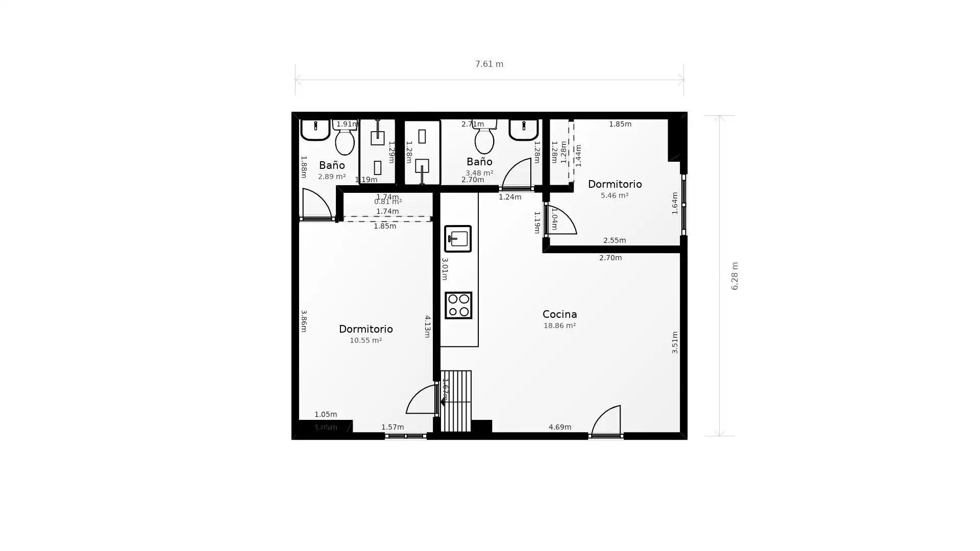 Flat for sale in Madrid  with Heating and Furnished