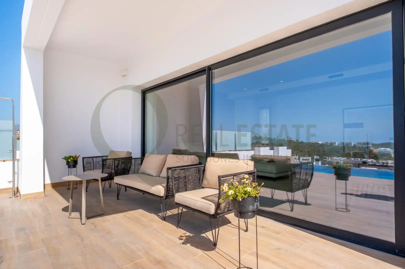Terraza de Casa o chalet en venta en Benidorm con Aire acondicionado, Calefacción y Jardín privado