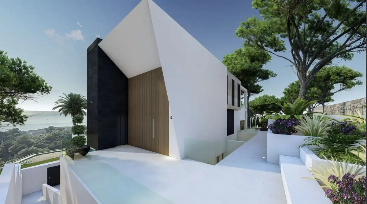 Exterior view of Houses for sale in Mijas  with Air Conditioner, Private garden and Terrace