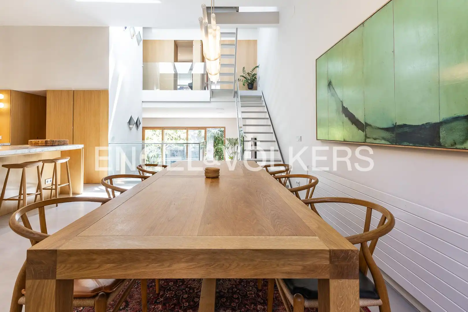 Dining room of Houses for rent in Barcelona  with Air Conditioner, Heating and Private garden