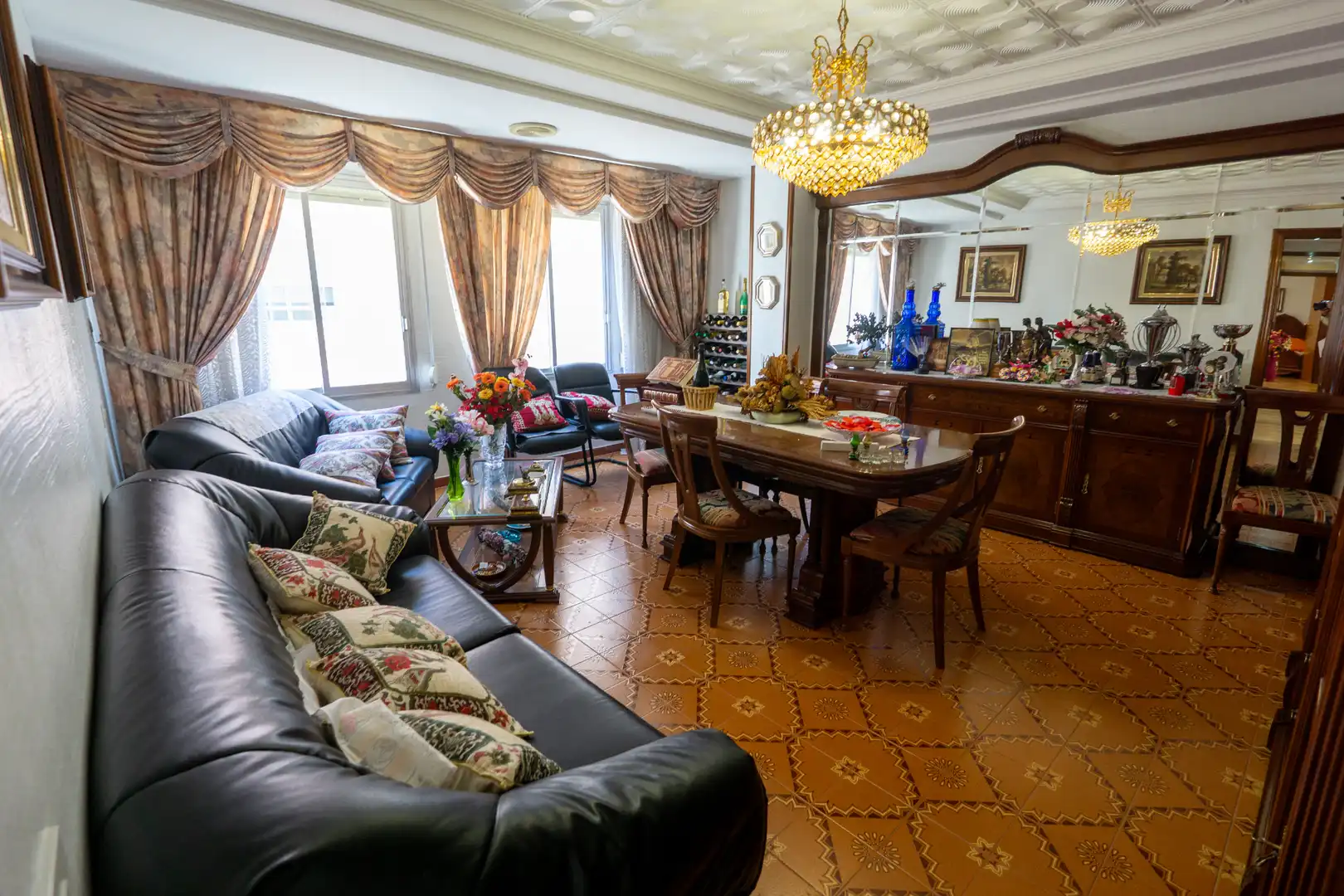 Sala de estar de Piso en venta en Ibi con Trastero y Amueblado